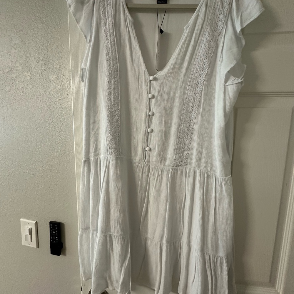 Sanctuary Ivory V-Neck Dress